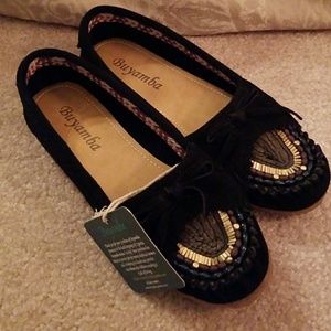 Buyamba leather moccasins